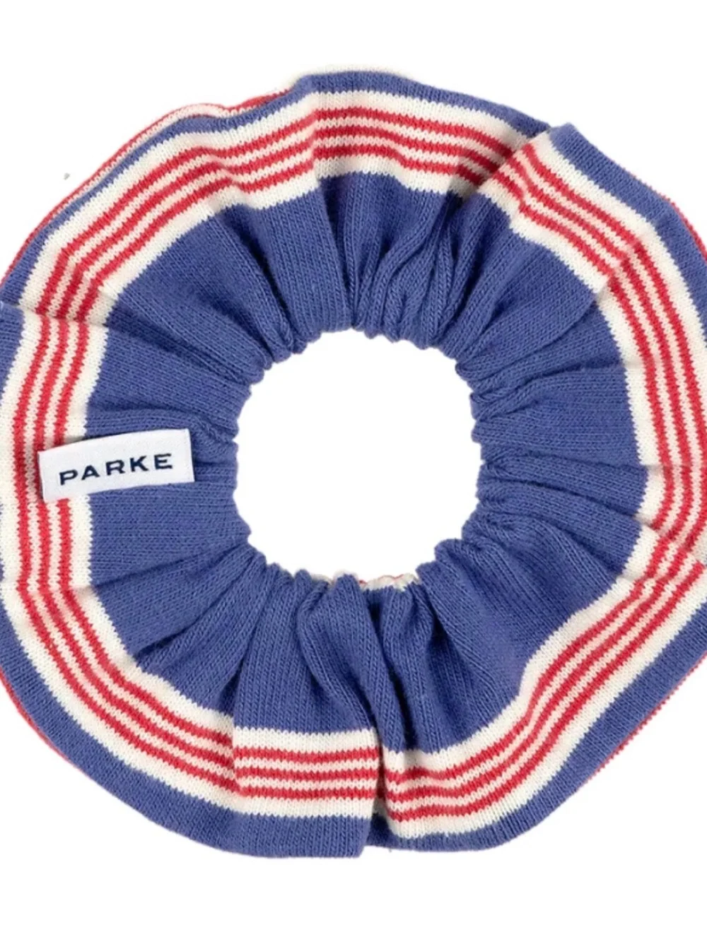 PARKE Blue red coastal stripe Scrunchie new!!!